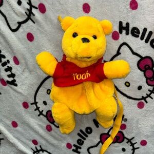 Disney Yellow Pooh Plush Backpack (Strap Broken)